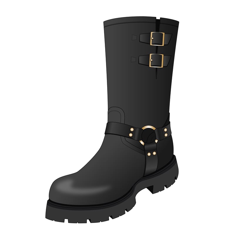リングブーツ(ring boots,har-ness boots)のイラスト