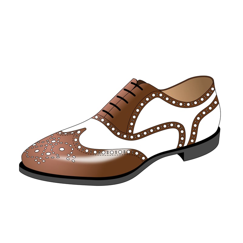 スペクテイターシューズ(spectator shoe)のイラスト
