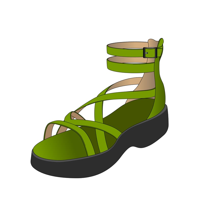 ローマンサンダル(roman sandal)のイラスト
