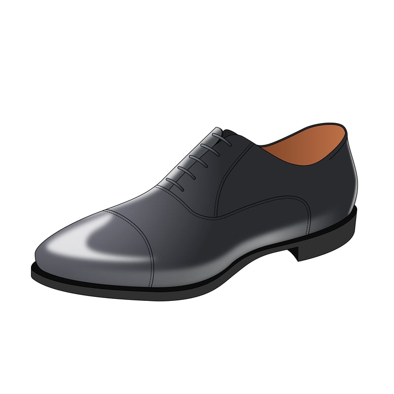 ストレートチップシューズ(straight tip shoes)のイラスト