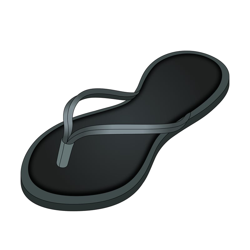 トングサンダル(thong sandal)のイラスト