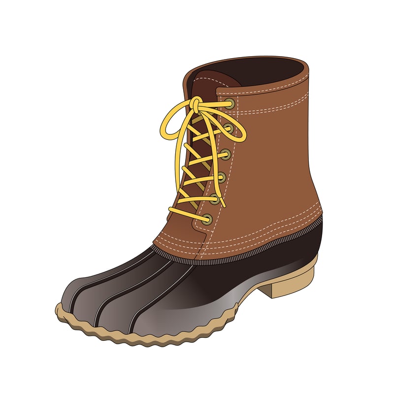 ハンティングブーツ(hunting boots,duck boots)のイラスト