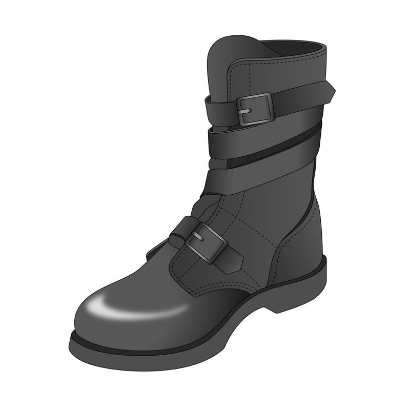 タンカーブーツ(tanker boots)のイラスト