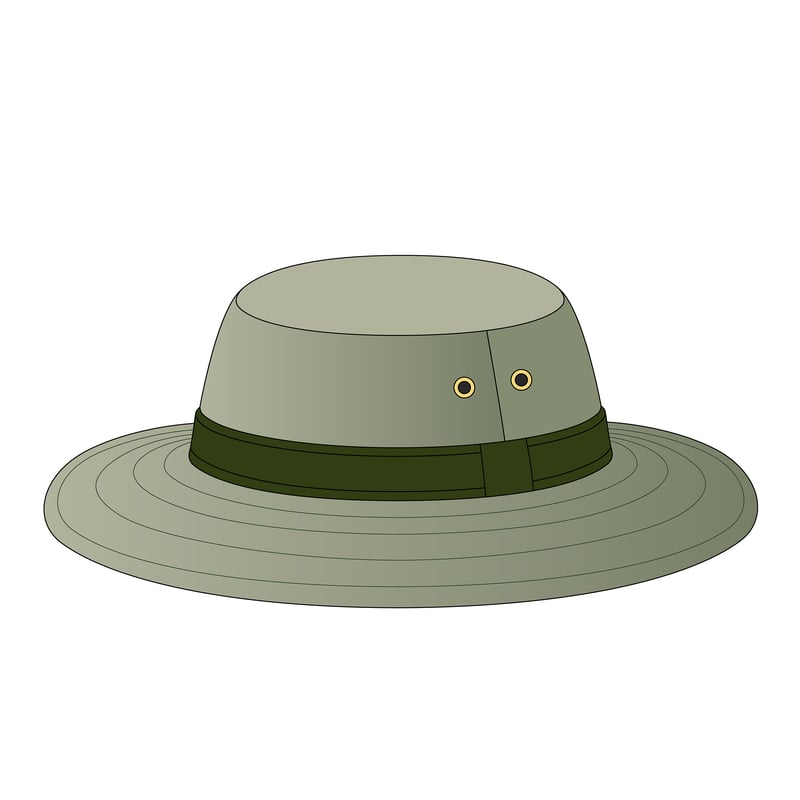 カヌーハット(canoe hat)のイラスト