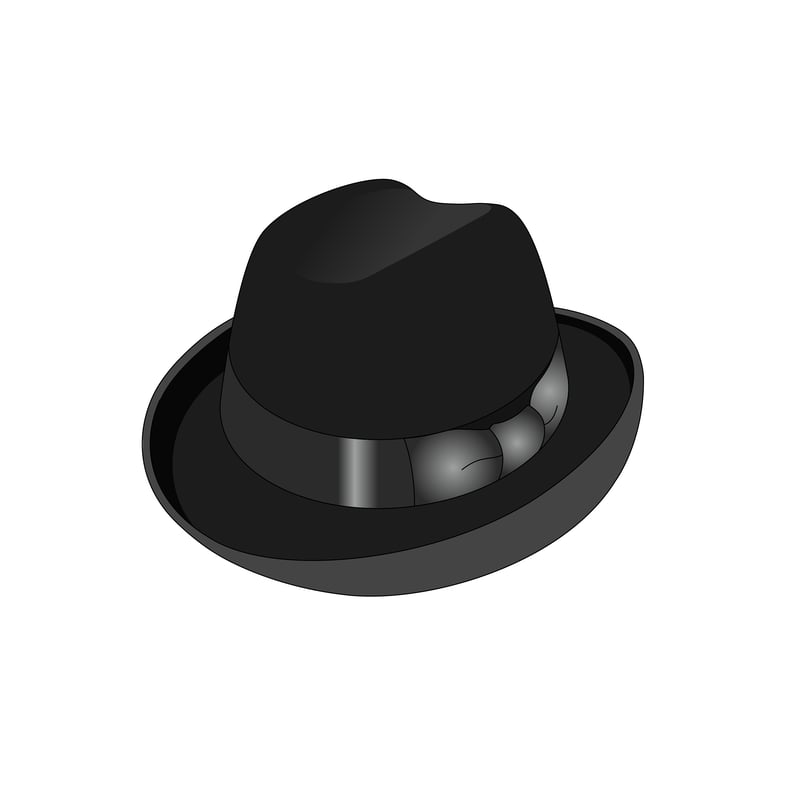 センタークリース(center crease)のイラスト