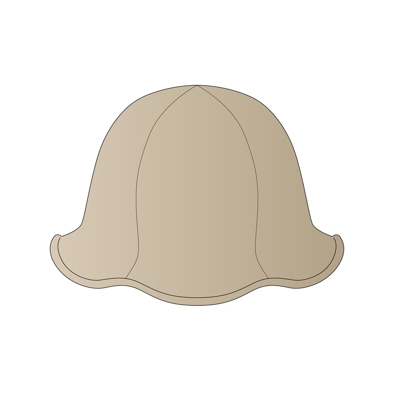 チューリップハット(tulip hat)のイラスト