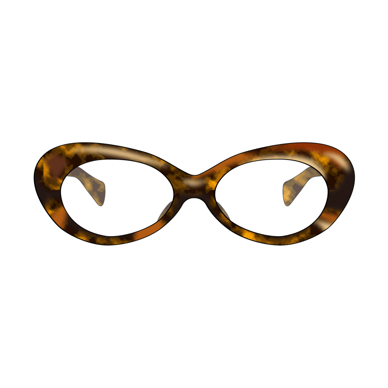 バタフライ(butterfly glasses)のイラスト