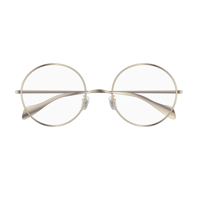 ラウンド(round glasses)のイラスト