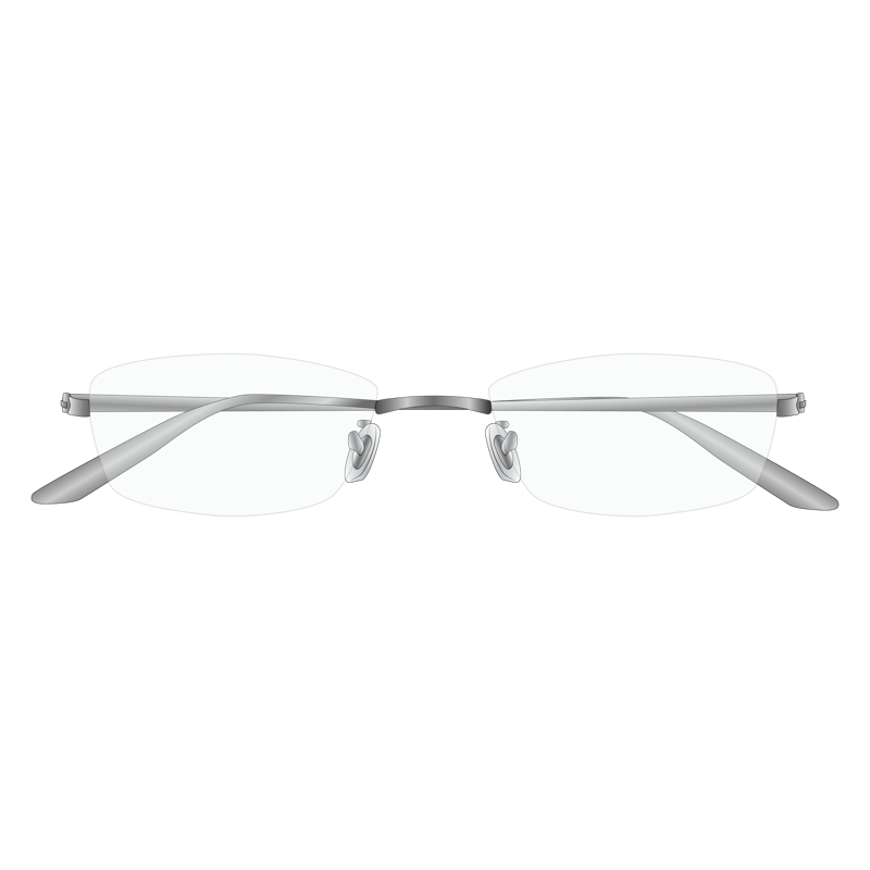リムレスグラス(rimless glasses)のイラスト
