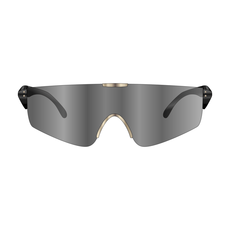 ワンレンズ(single lens glasses)のイラスト