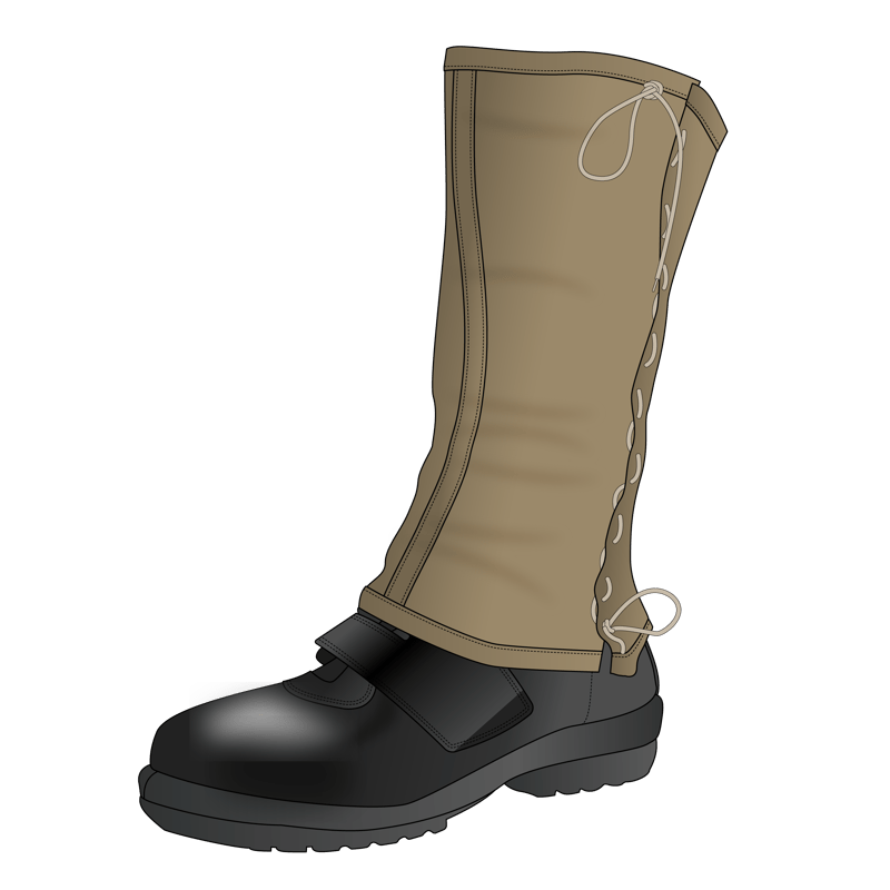 ゲートル(gaiter)のイラスト