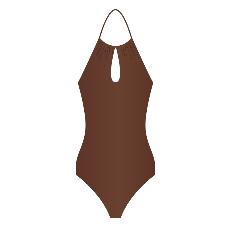 キーホール（水着）(keyhole swimwear,Peek A Boo)のイラスト