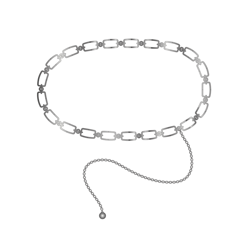 チェーンベルト(chain belt)のイラスト