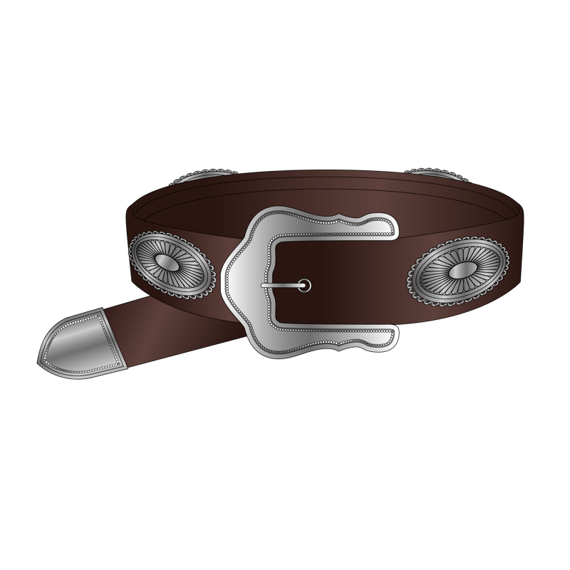 コンチョベルト(concho belt)のイラスト