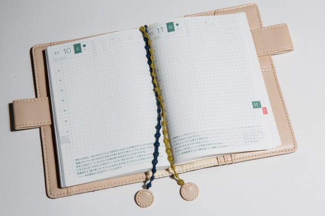 「ほぼ日手帳」の見開き