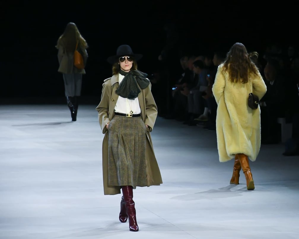 新品同様 CELINE セリーヌ2023-2024AWコート 44 サンローラン