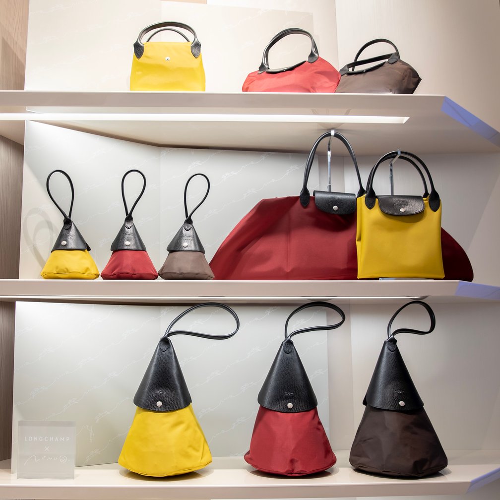 LONGCHAMP ロンシャン nendo ミニバッグ nendoがLongchampの新コレクションをデザイン 3つの表情を愉