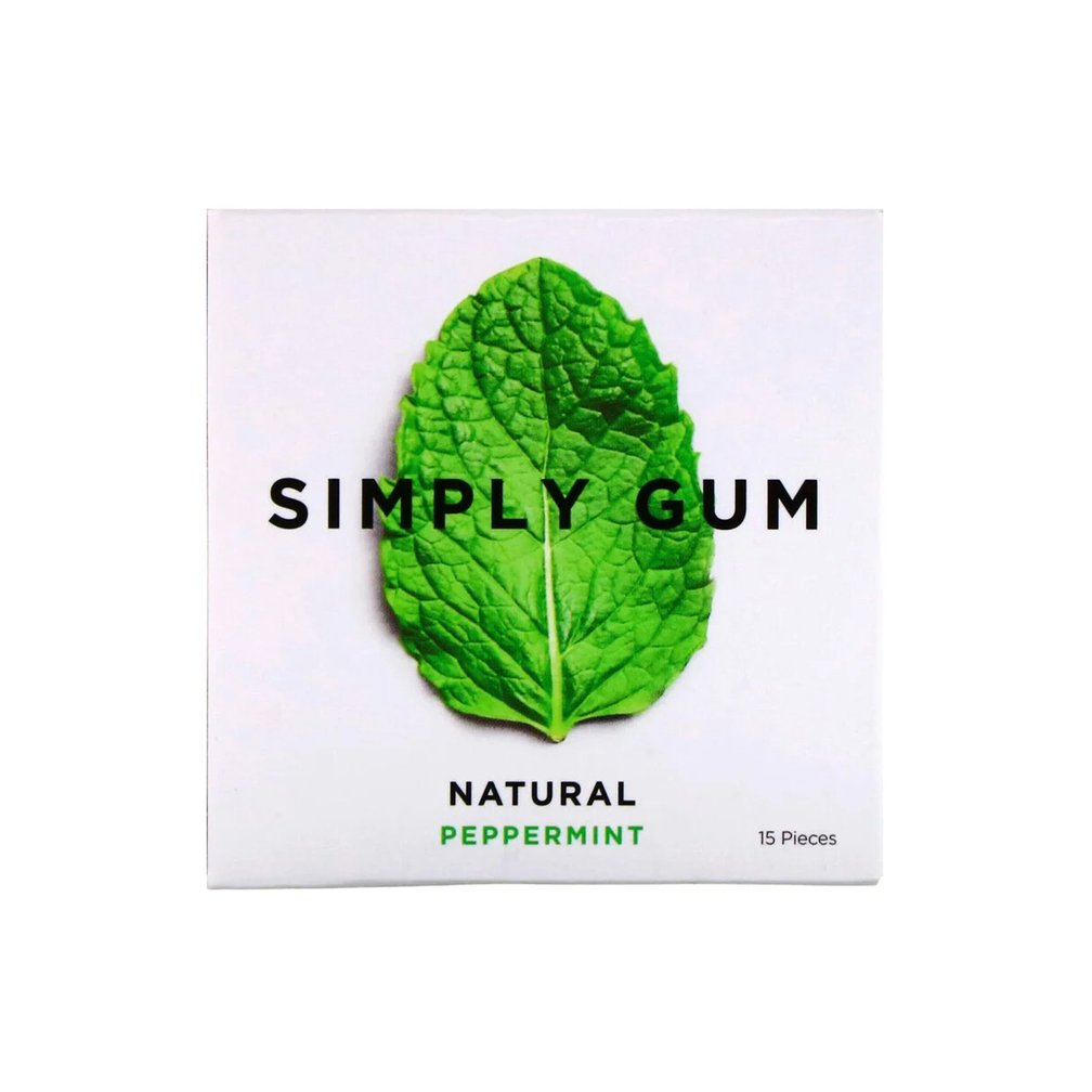 Simply Gum Gum Natural Peppermint(15粒入り)¥286