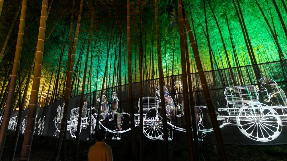 チームラボ 偕楽園 光の祭