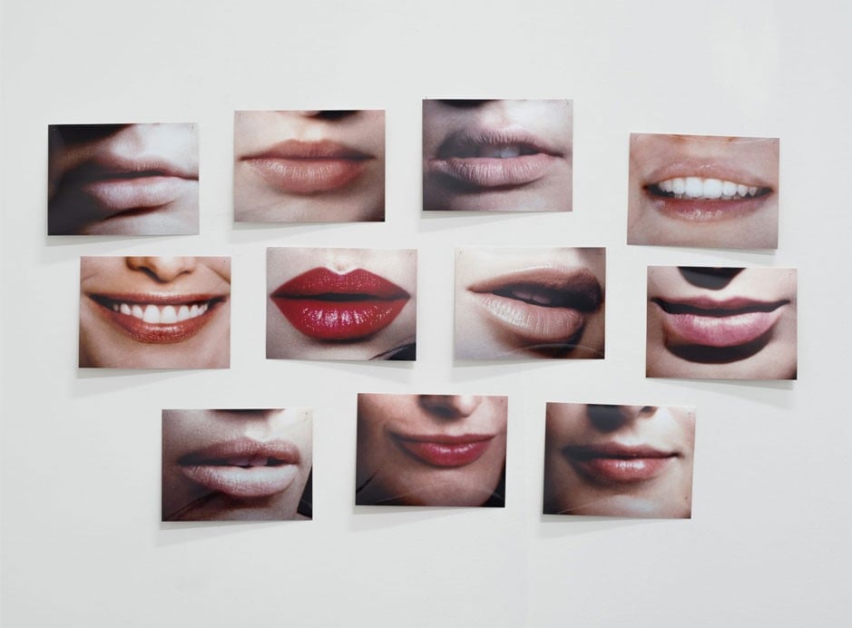 Hans-Peter Feldmann, Lips, 11 colour photographs, Each: 12 x 18 cm (4 3/4 x 7 1/8 in.) ©Hans-Peter Feldmann
