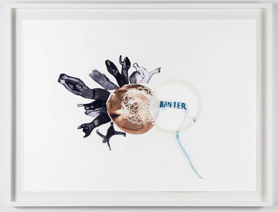 Zoë Buckman, how many bodies have been swallowed by banter?, 2020, Photo: Jason Mandella, courtesy the artist and Pippy Houldsworth Gallery, London