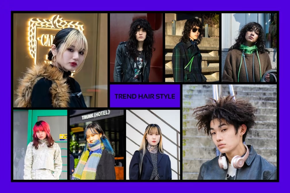 トレンドのヘアスタイルを取り入れたスナップ