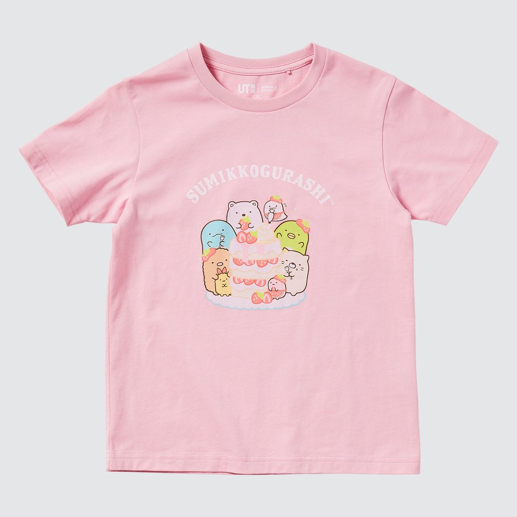 「すみっコぐらし」のキャラクターがデザインされたTシャツ