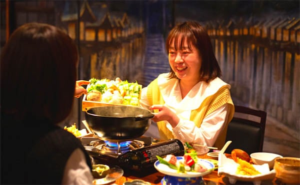 glampark おかげ楼のコース料理