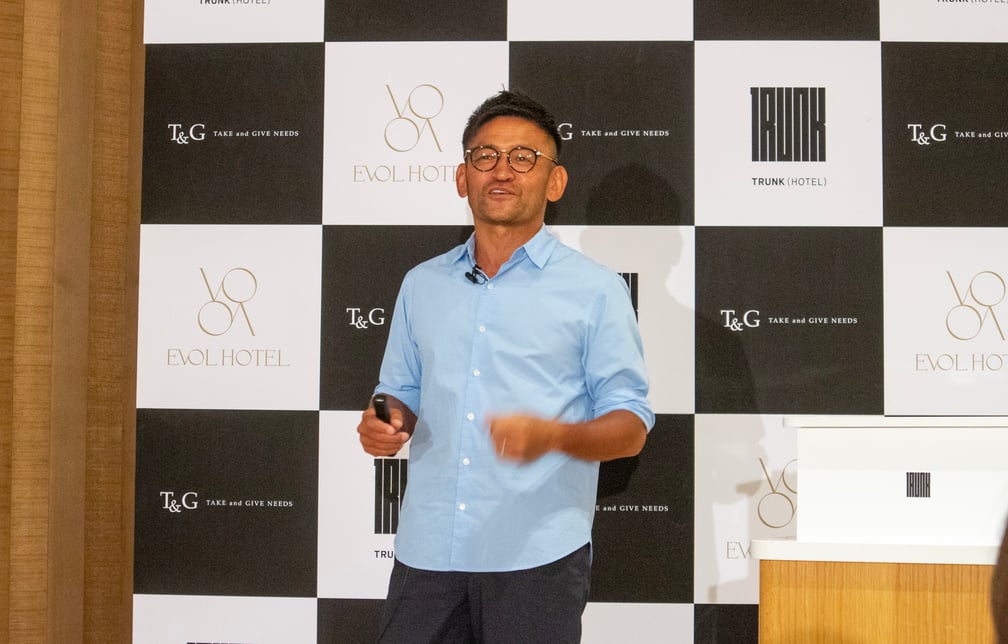 ホテルの新規出店を発表したテイクアンドギヴ・ニーズ