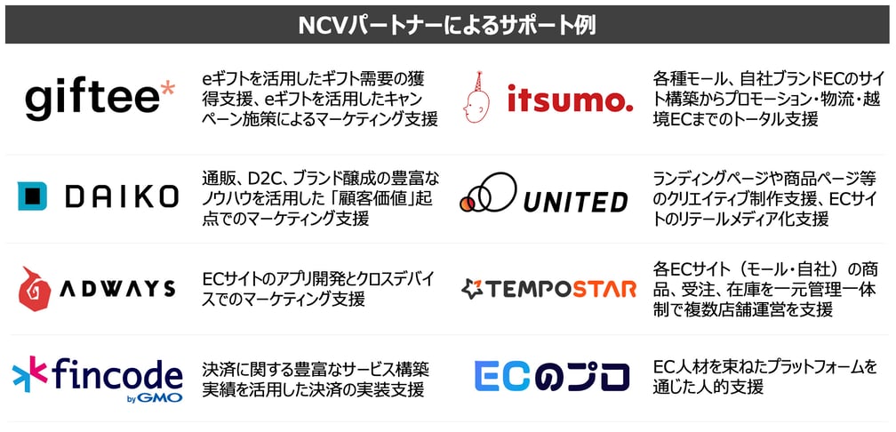 NCVパートナーによるサポート例の図