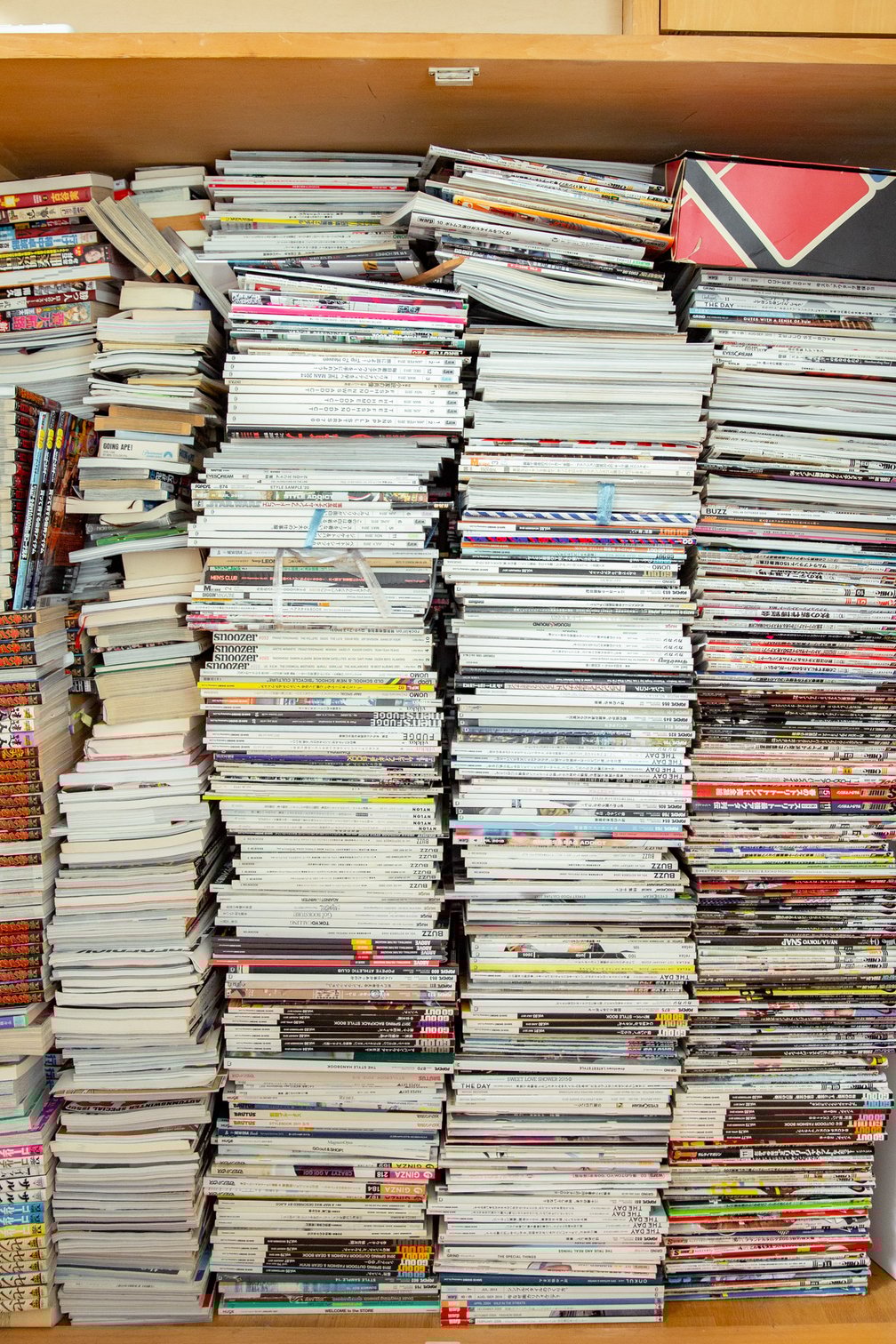 大量の雑誌