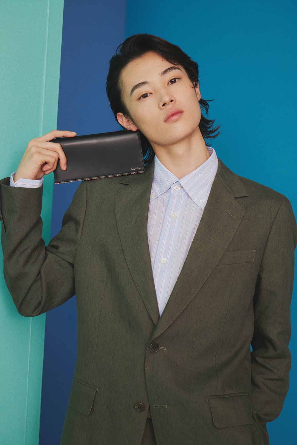 シグネチャーストライプ ティッピング 長財布 3万9600円