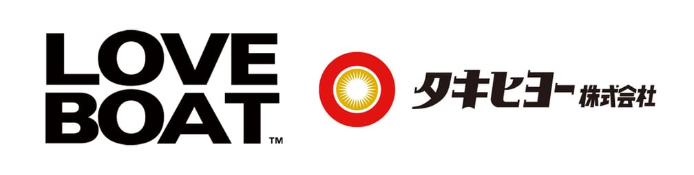 タキヒヨーとラブボートのロゴ