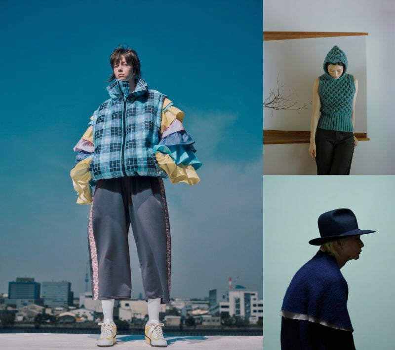ANREALAGE、HIGASHI、HAT MAKER KIJIMA TAKAYUKIのヴィジュアル