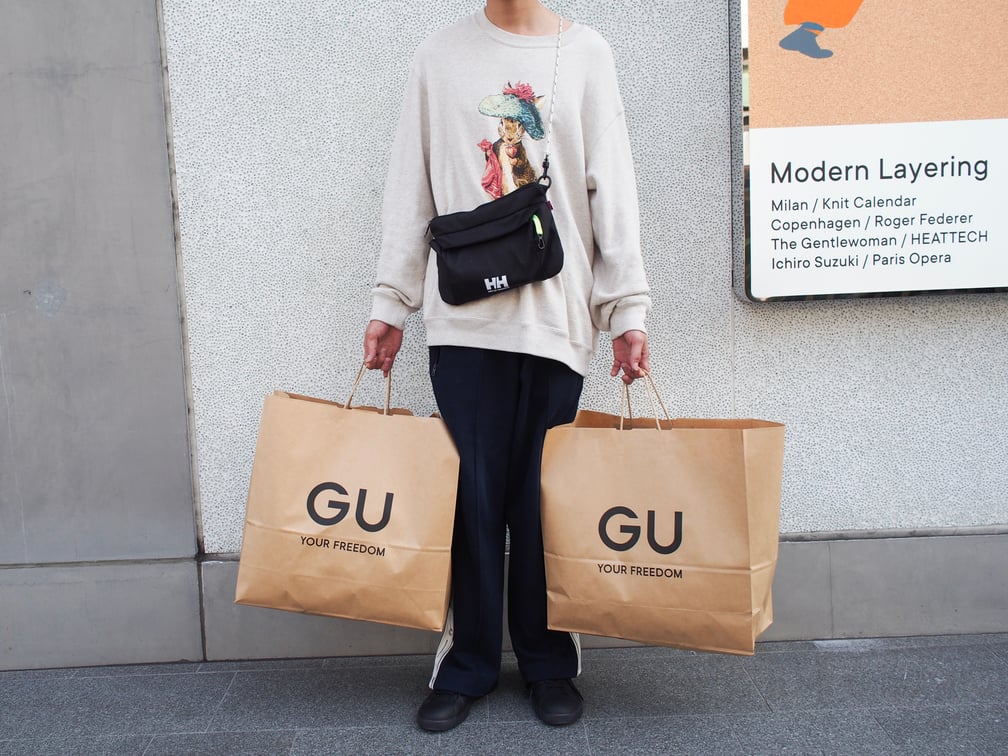 GU×ビューティフルピープルに並んだ「今日の1番さん」