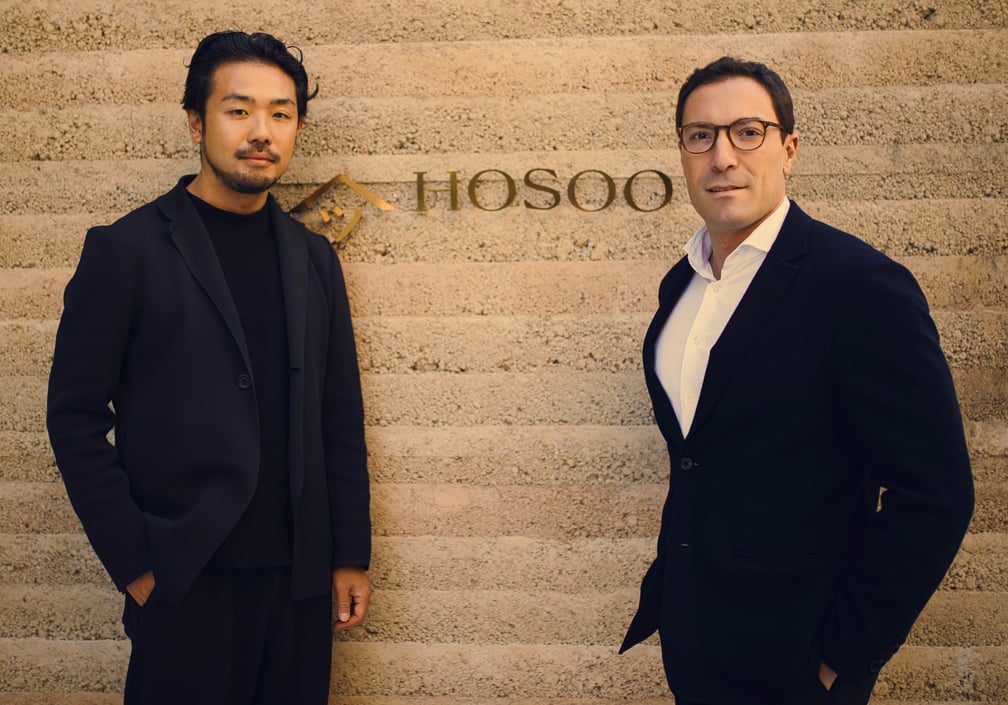 細尾真孝氏とマッテオ・デ・ローサの写真