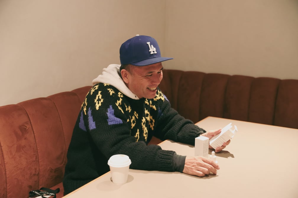 ニュースケープの導入美容液について語る梶雄太