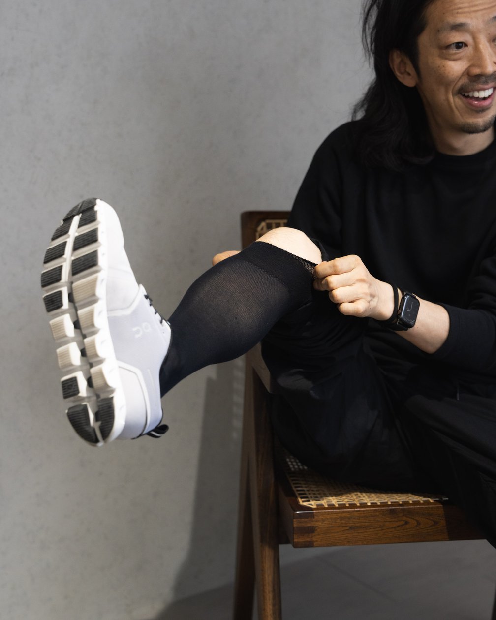 伸ばすとうっすらと透け感が出る