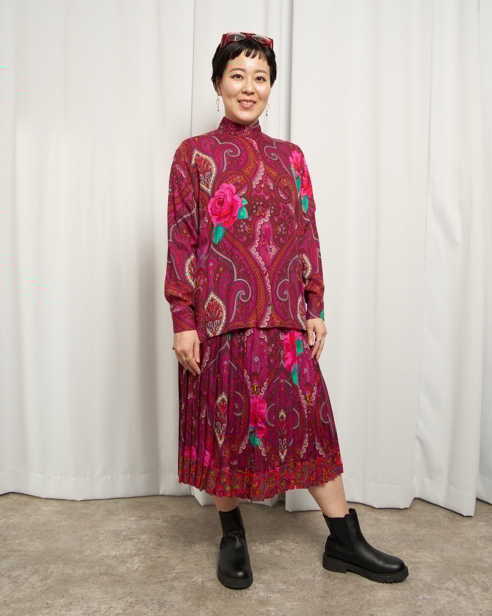 KENZO PARIS 1980's ペイズリーセットアップ