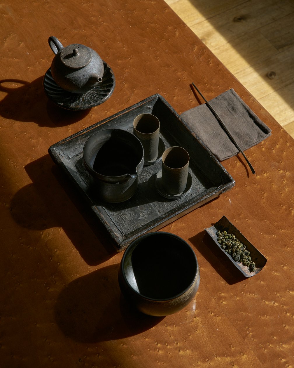 並べられた中国茶器