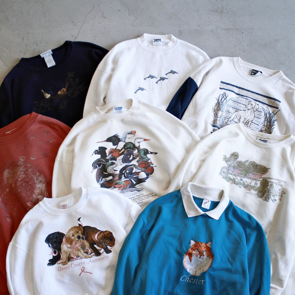 1980’s~ Aninal Design Sweatshirt Made in USA