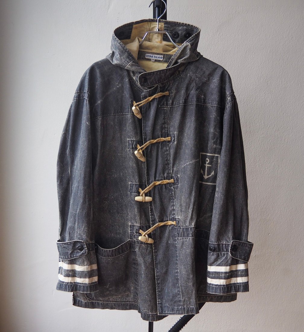 1987 S/S STONE ISLAND "MARINA" Sailcloth Hooded Jacket