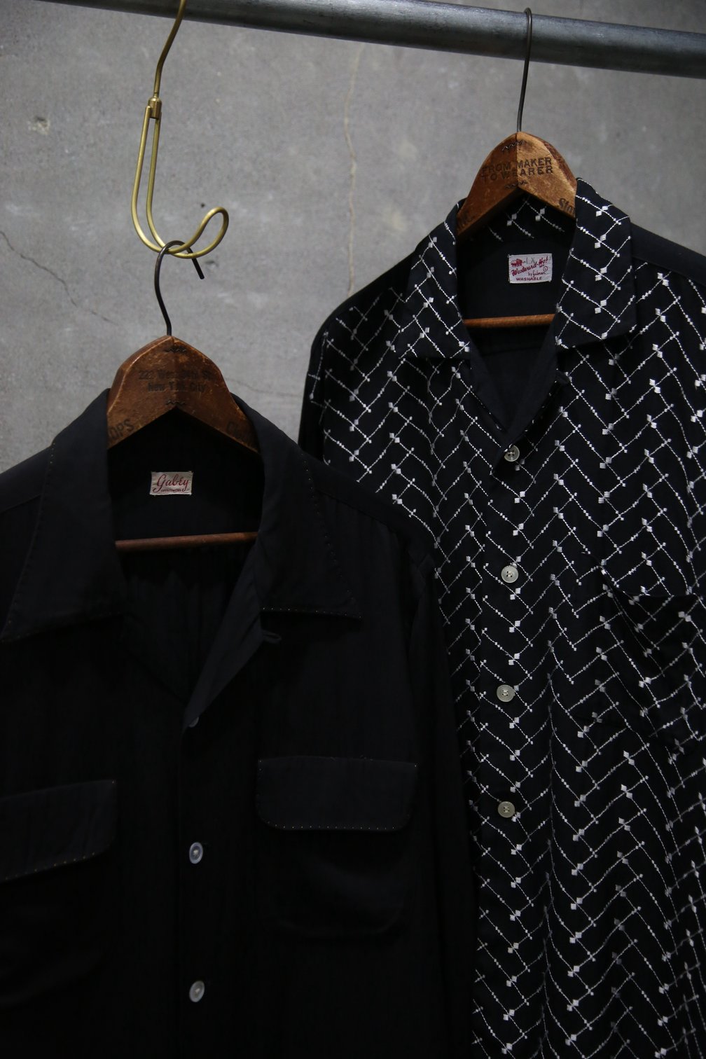 1950’s L/S Rayon Open Collar Shirt