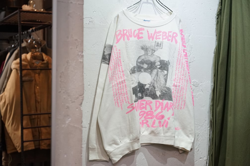 1980’s Photo By Bruce Weber “Summer Diary 1986 PER LUI” L/S Sweat Shirts SIZE XL