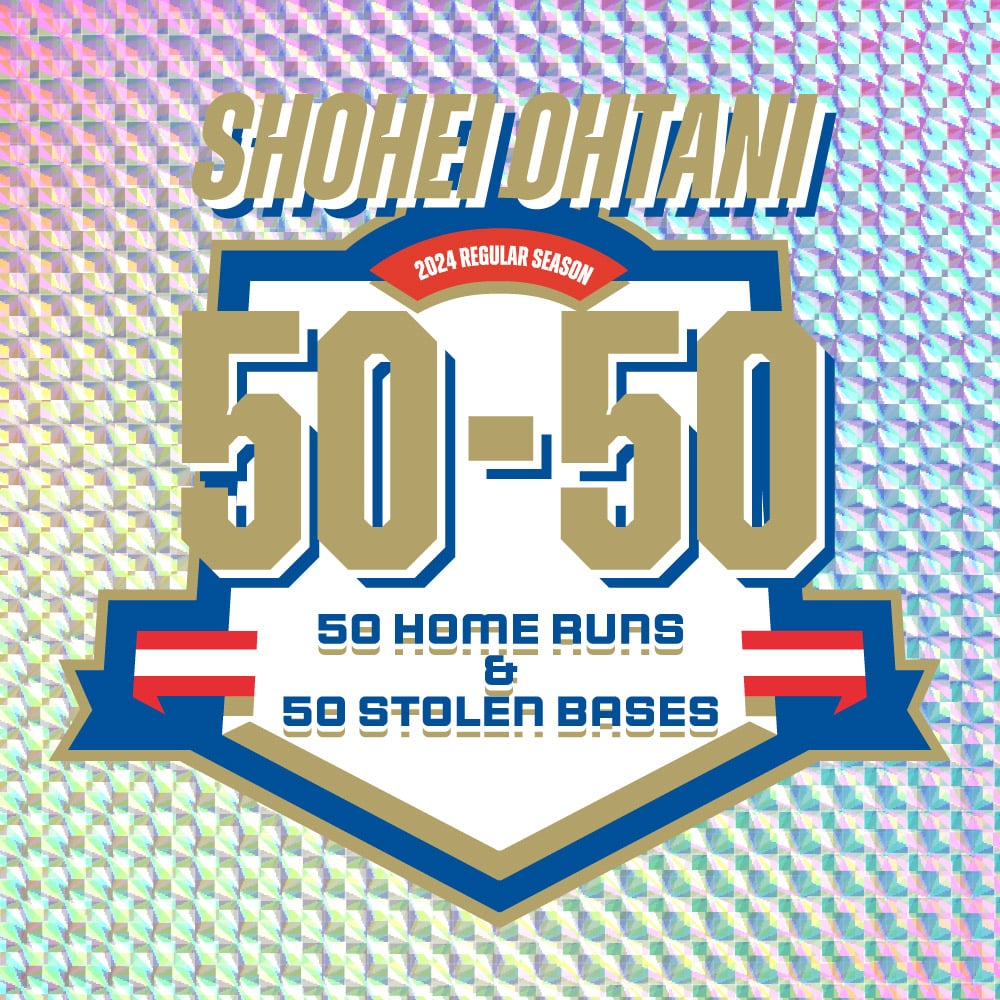 大谷翔平50-50達成記念ロゴステッカー(非売品)