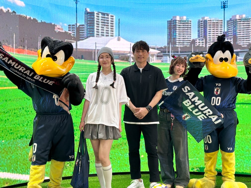 カードケース付きネックストラップ(SAMURAI BLUE) STADIUM LINE