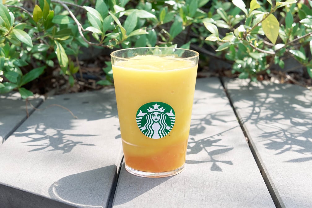 マンゴーパッションティーフラペチーノのカスタム