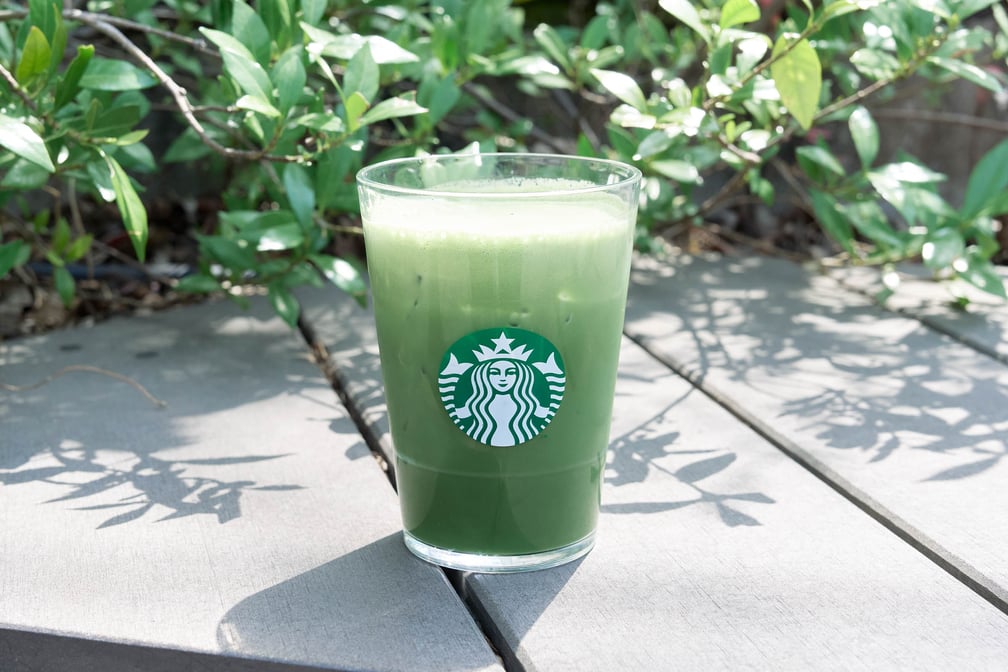 抹茶ティーラテのカスタム