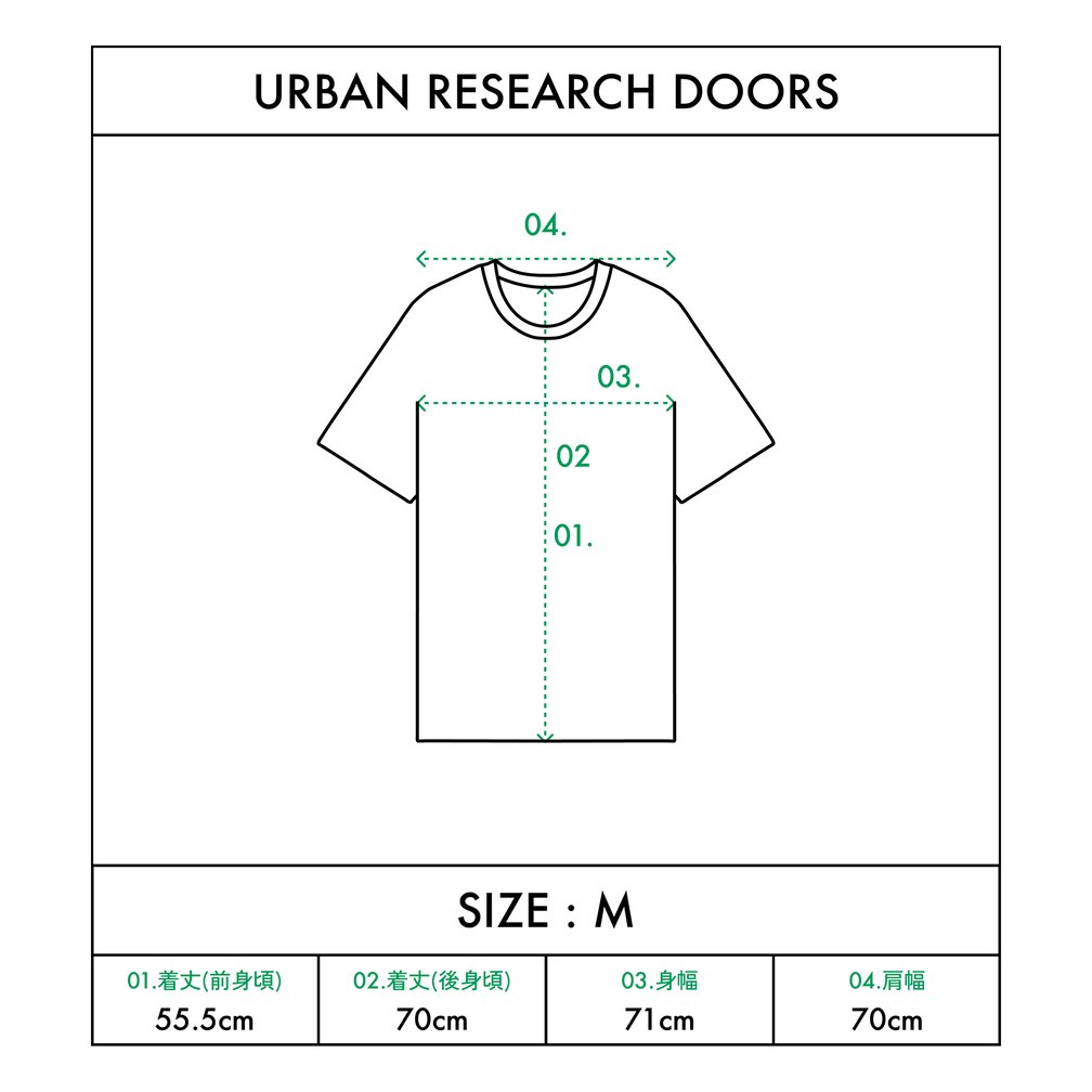 「アーバンリサーチ」汗染み防止Tシャツのサイズ感
