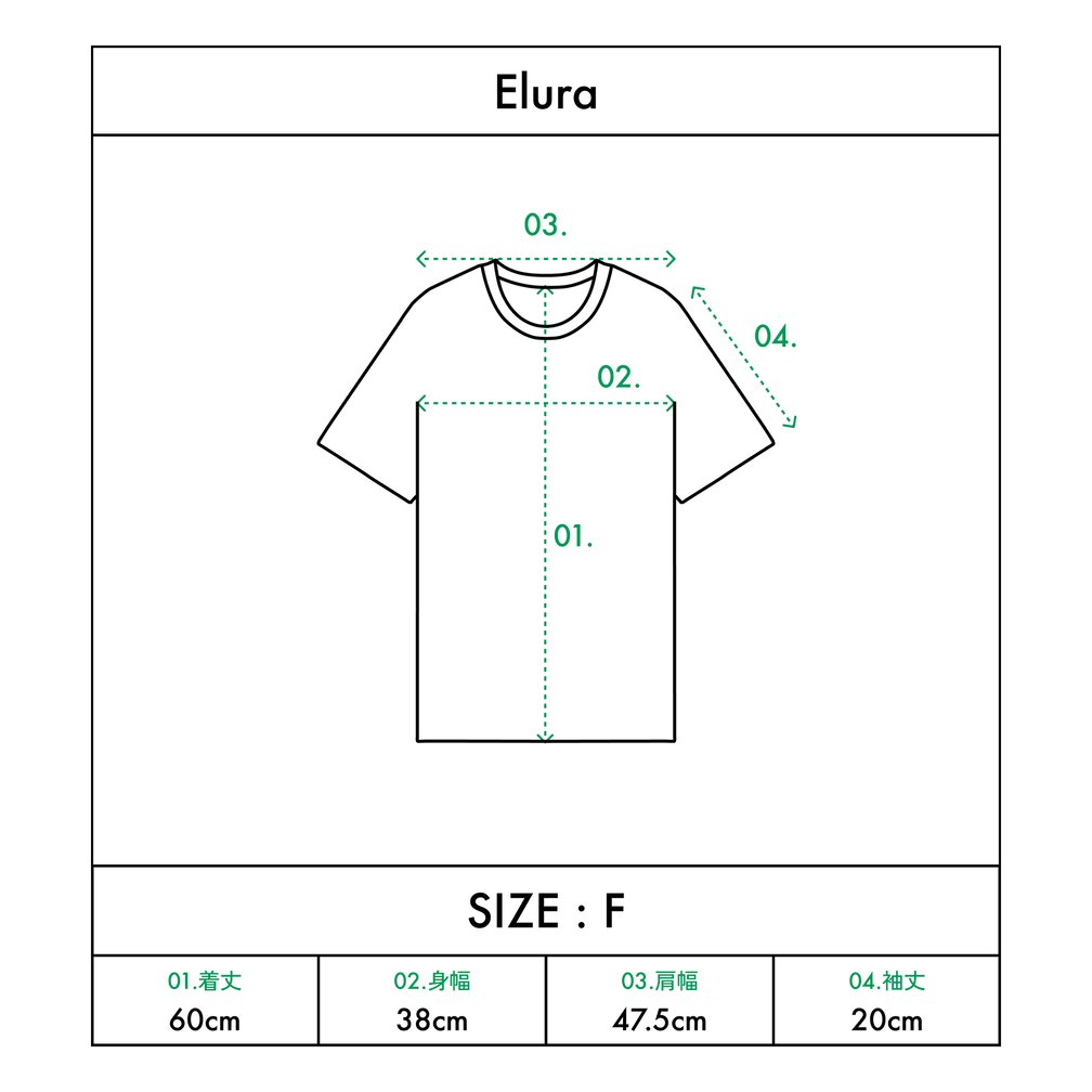 「エルーラ」汗染み軽減Tシャツのサイズ感